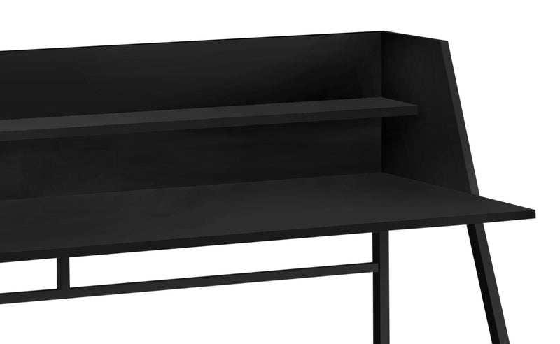 Bureau Lawson de 47,25 po avec petite crédence - noir