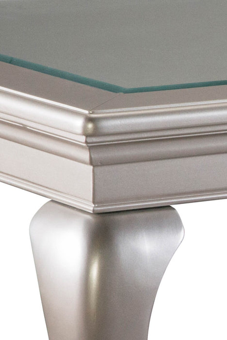 Table de salle à manger Diva de 66 po à 84 po (L) avec rallonge - gris argenté