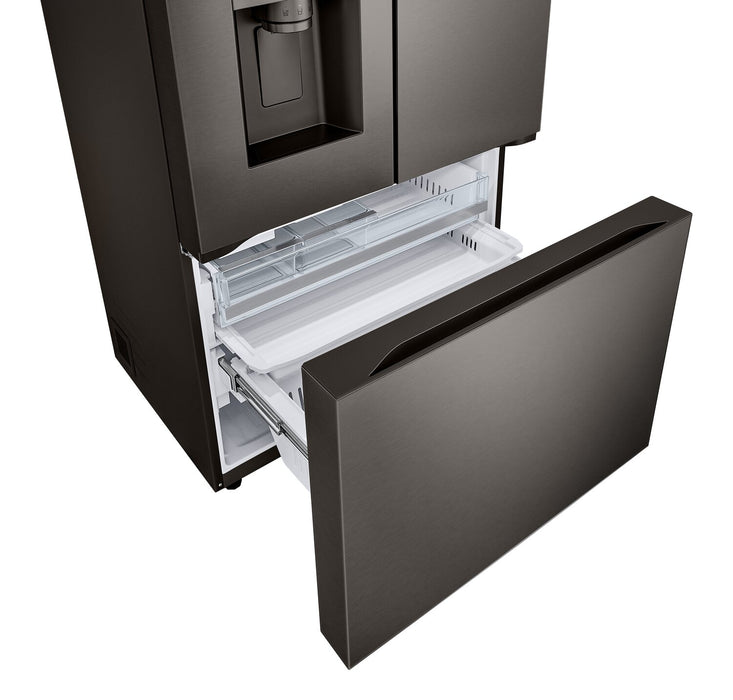 Réfrigérateur LG de 26 pi³ et de 36 po à portes françaises de profondeur comptoir MAXMC - acier inoxydable noir Smudge-ProofMD - LRYXC2606D