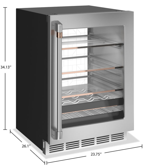 Réfrigérateur Café de 5,1 pi³ et de 24 po avec zone de boissons Beverage CenterMC - acier inoxydable - CCP06BP2PS1