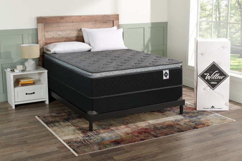 Ensemble matelas dans une boîte à plateau-coussin Sage de Springwall pour grand lit