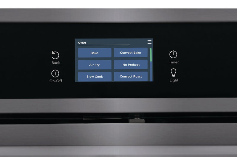 Four mural simple électrique Frigidaire Gallery de 5,3 pi³ et de 30 po avec convection totale - acier inoxydable noir Smudge-ProofMD - GCWS3067AD