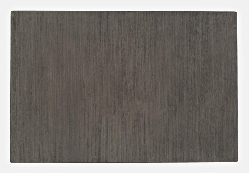 Table de fauteuil rustique Bronx de 16 po avec rangement et tablette - bois gris