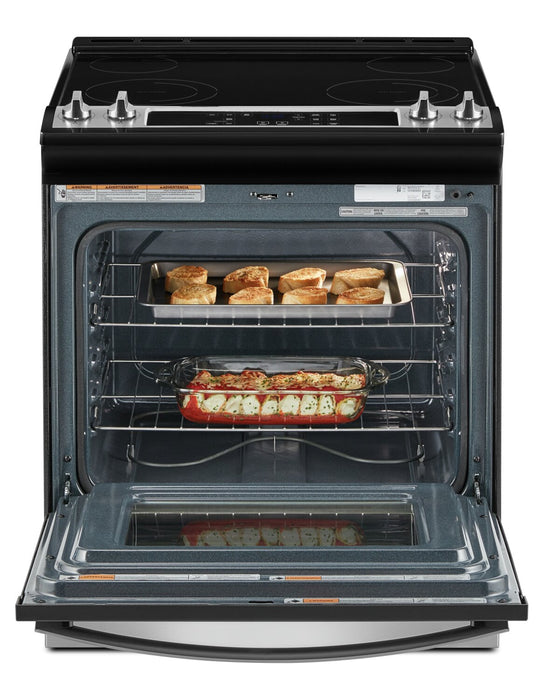 Cuisinière électrique Whirlpool de 4,8 pi³ avec autonettoyage - acier inoxydable - YWEE515S0LS