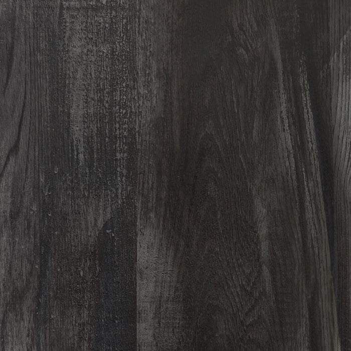 Table à café industrielle Avery 47,25 po avec tablette - noire avec pattes en métal noir