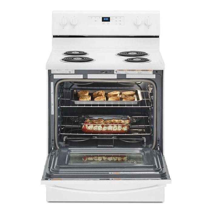 Cuisinière électrique Whirlpool de 4,8 pi³ avec autonettoyage - blanche - YWFC315S0JW