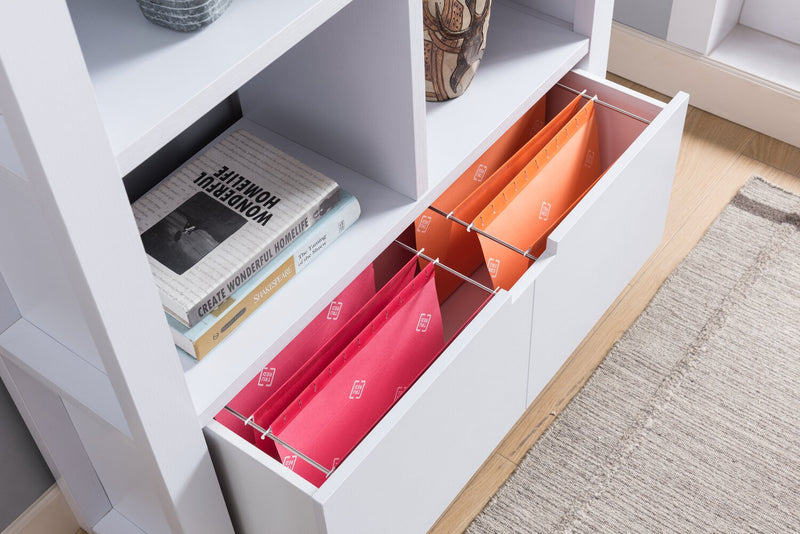 Bibliothèque Oscar Owen de 36 po avec tiroir et 6 tablettes - blanche