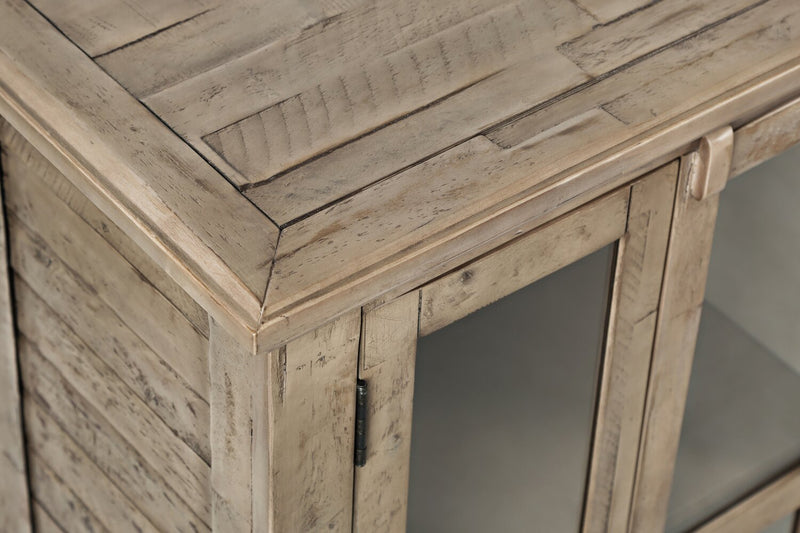 Armoire décorative Rocco de 32 po avec 2 portes - bois naturel