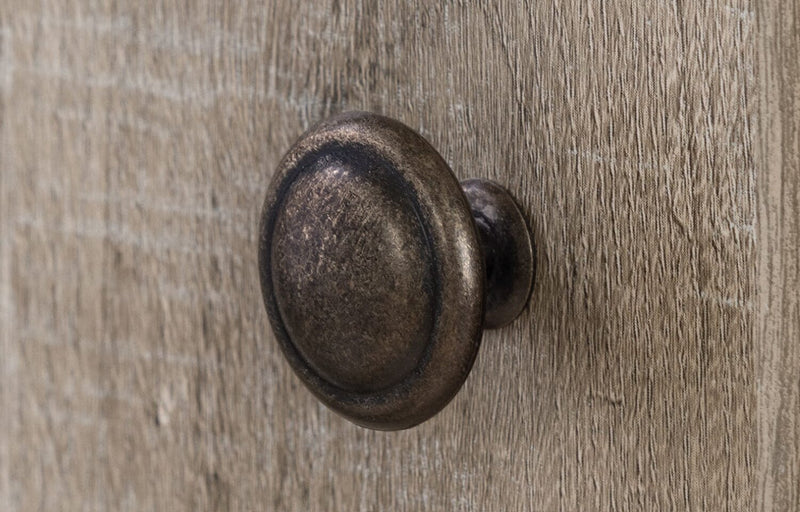 Commode verticale Holt de 33,75 po (L) x 63,5 po (H) à 2 tiroirs avec armoire de rangement pour la chambre à coucher, fabriquée au Canada - brune