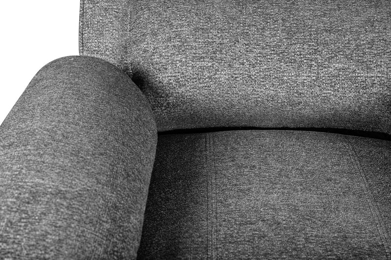 Fauteuil à inclinaison électrique Chandler de 37 po en tissu de chenille - gris