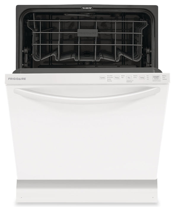 Lave-vaisselle encastré Frigidaire de 24 po et de 52 dBA avec commandes sur le dessus - blanc - FDPH4316AW 