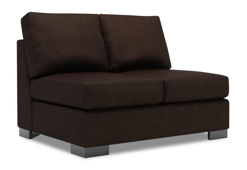 Causeuse sans accoudoirs Track de la collection Sofa Lab - Luxury Chocolate