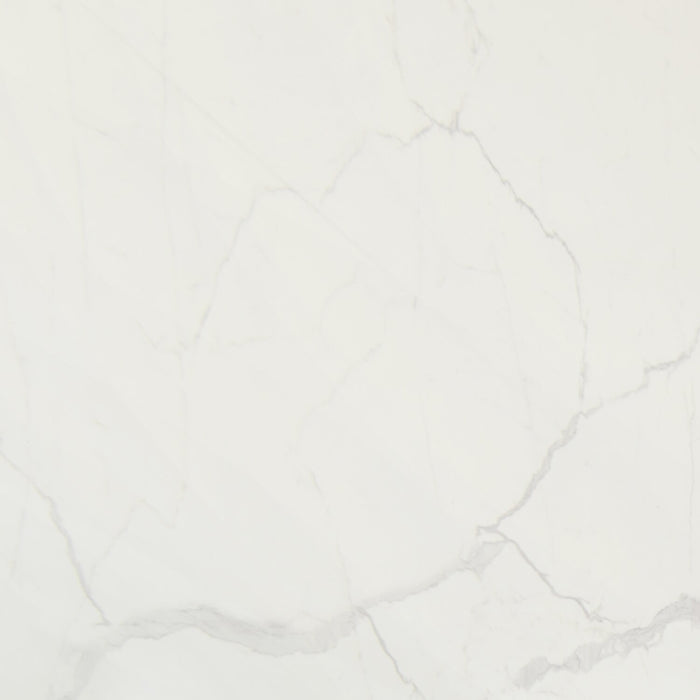 Ensemble de salle à manger Verona 5 pièces avec table de 70 po (L), dessus en marbre synthétique, base à tréteaux et 4 chaises - blanc