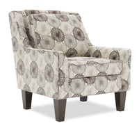  Fauteuil d’appoint club Sofa Lab de 29 po fabriqué au Canada en tissu avec pattes en bois - Stone multicolore 