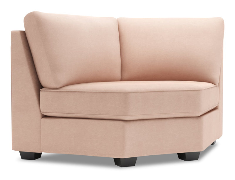 Fauteuil courbé en coin Roll de la collection Sofa Lab - Pax Rose