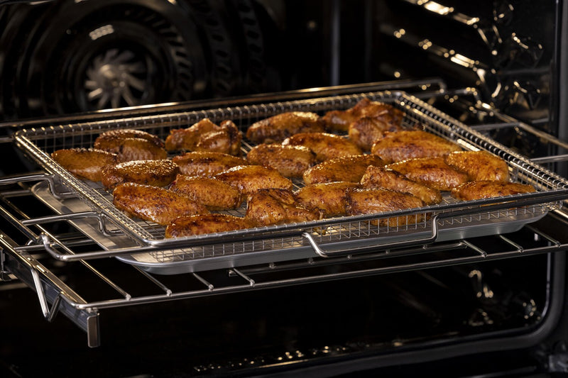 Four mural double électrique Frigidaire Gallery de 3,8/3,8 pi³ et de 27 po avec convection totale - acier inoxydable Smudge-ProofMD - GCWD2767AF