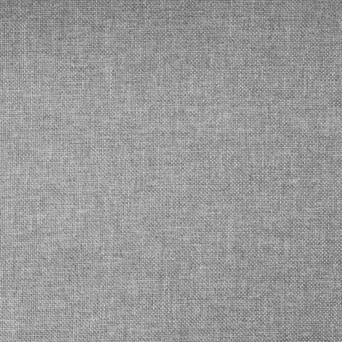 Lit rembourré à oreilles Penelope en tissu gris avec clous décoratifs et capitonnage à boutons - format grand lit