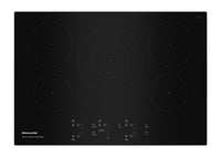  Surface de cuisson à induction KitchenAid de 30 po à 5 éléments - noire - KCIG550JBL