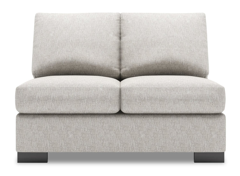 Causeuse sans accoudoirs Track de la collection Sofa Lab - Luxury Silver