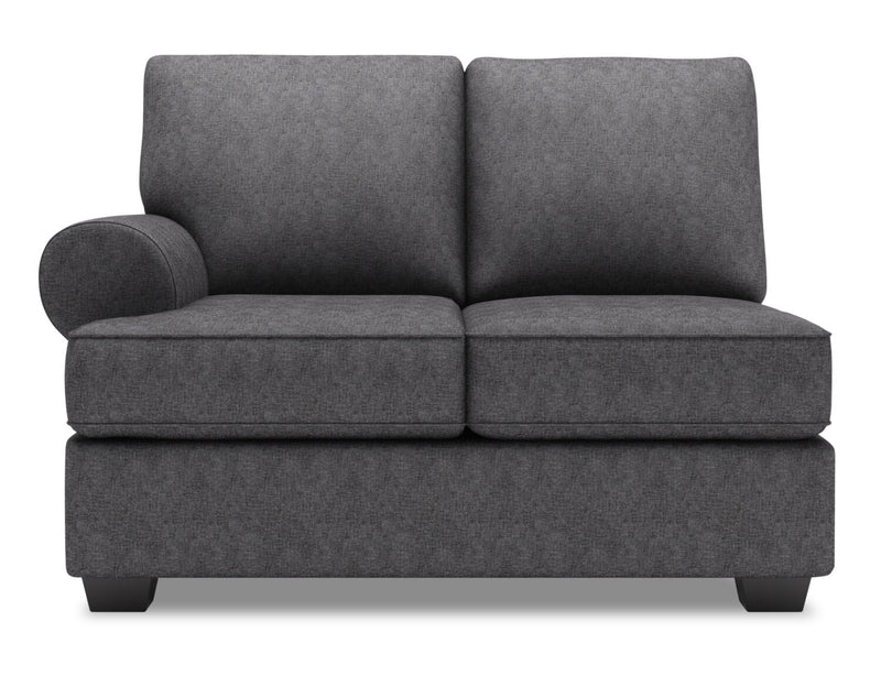 Causeuse de gauche Roll de la collection Sofa Lab - Luxury Charcoal