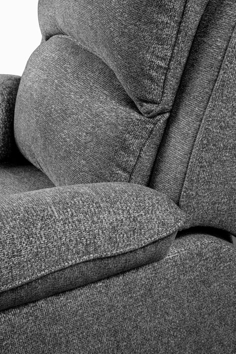Fauteuil inclinable Chandler de 37 po en tissu de chenille - gris