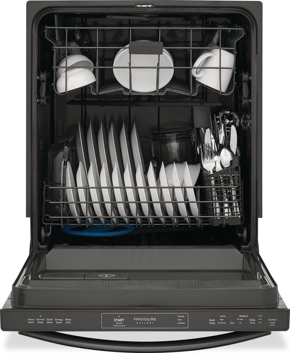 Lave-vaisselle encastré Frigidaire Gallery de 24 po et de 52 dBA avec commandes sur le dessus - acier inoxydable noir Smudge-ProofMC - GDPH4515AD 