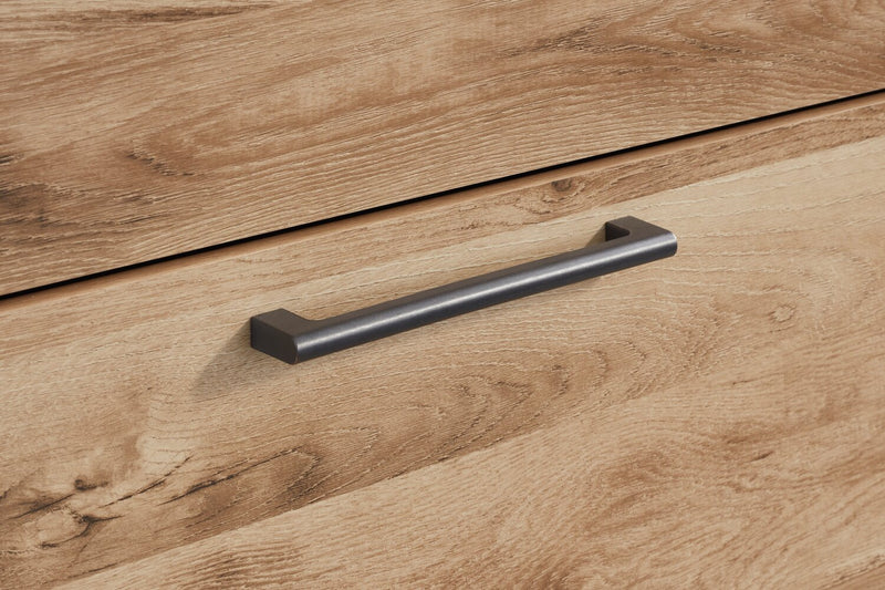 Table de nuit Derekson de 21,7 po (L) x 24,4 po (H) à 2 tiroirs avec ports USB - naturelle