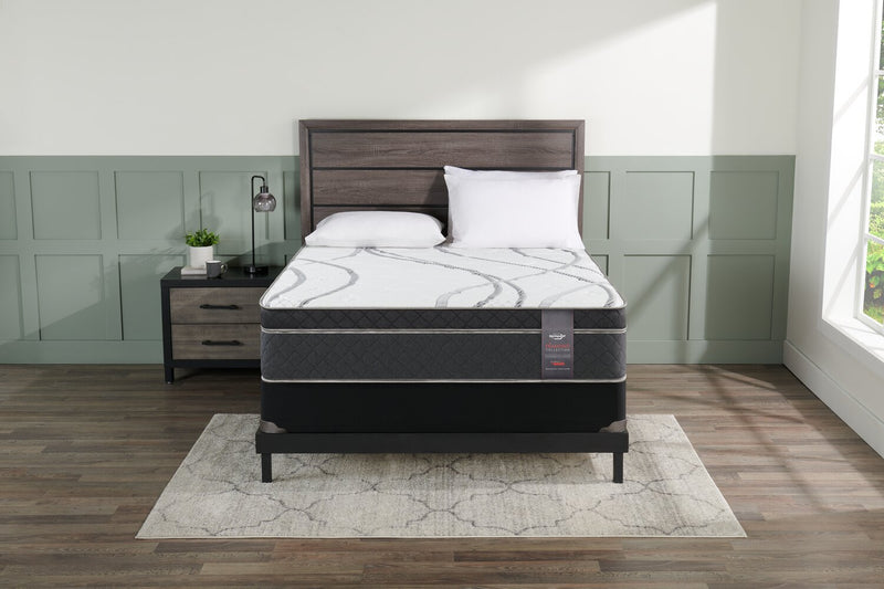Ensemble matelas à Euro-plateau à profil bas Radiant de Springwall pour lit double