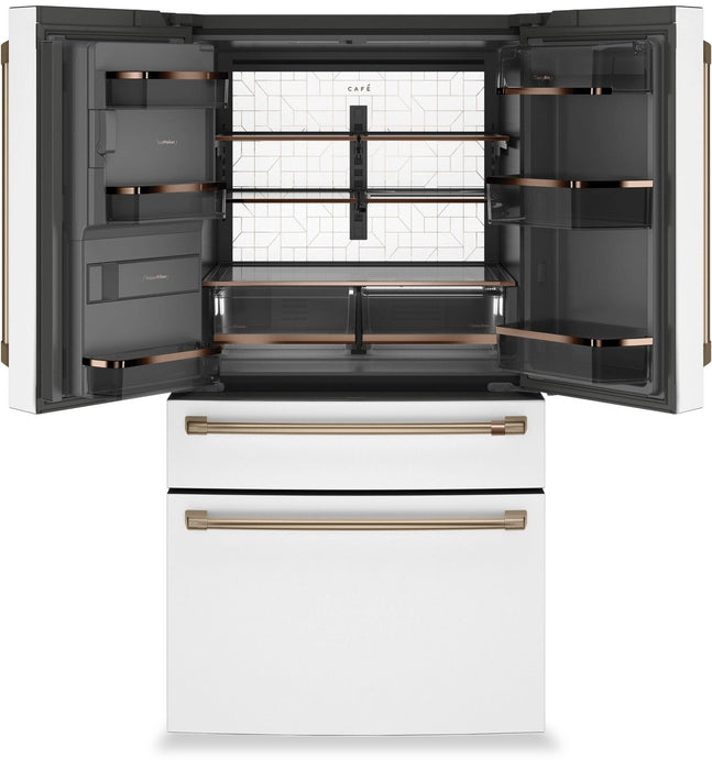 Réfrigérateur Café de 22,3 pi³ et de 36 po à 4 portes - blanc mat - CXE22DP4PW2