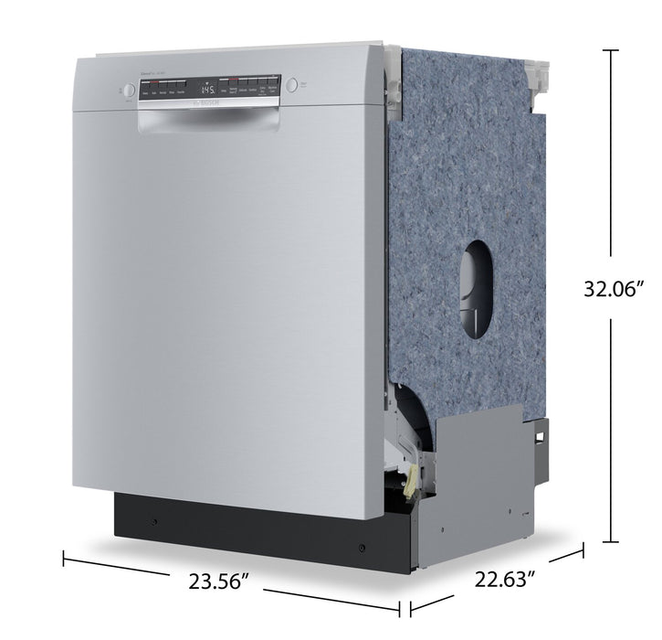 Lave-vaisselle Bosch de série 300 avec commandes à l'avant et système PrecisionWashMC - SGE53C55UC 