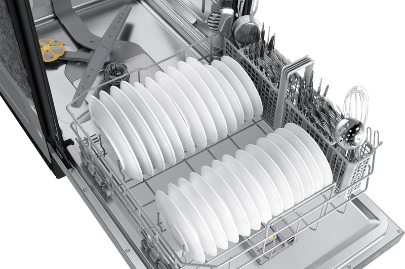 Lave-vaisselle encastré Samsung à 48 dBA de 24 po avec commandes sur le dessus, technologie de lavage ultrapuissant Storm WashMD et mise en marche différée - DW80CG5420SRAA