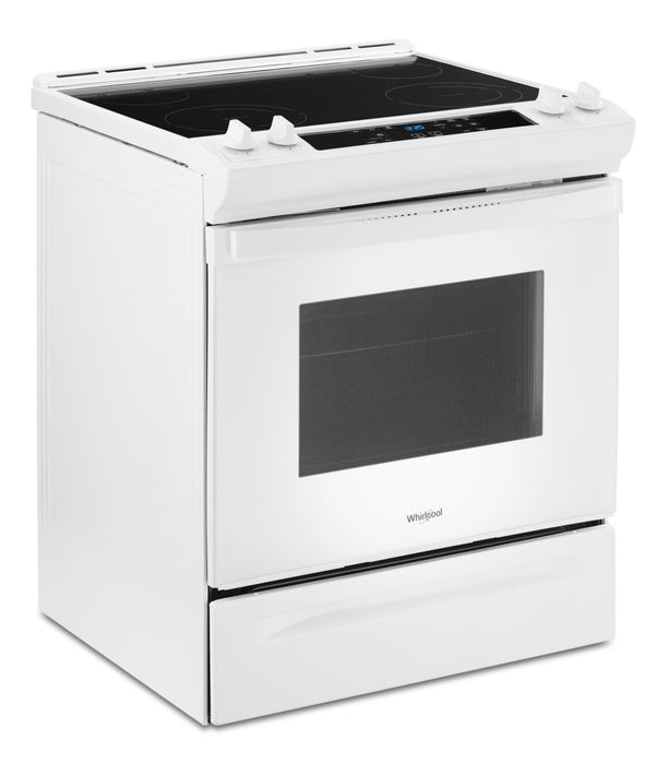 Cuisinière électrique Whirlpool de 4,8 pi³ avec autonettoyage - blanche - YWEE515S0LW