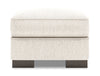 Pouf personnalisable Track de Sofa Lab de 24 po fabriqué au Canada en tissu de chenille - beige Luxury Sand