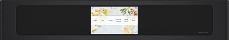 Four mural double électrique Café de 10 pi³ et de 30 po avec convection européenne véritable - noir mat - CTD90DP3ND1