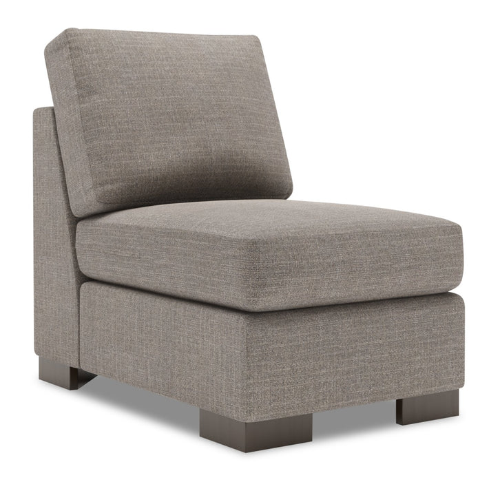 Fauteuil sans accoudoirs Track de la collection Sofa Lab - Luna Smoke