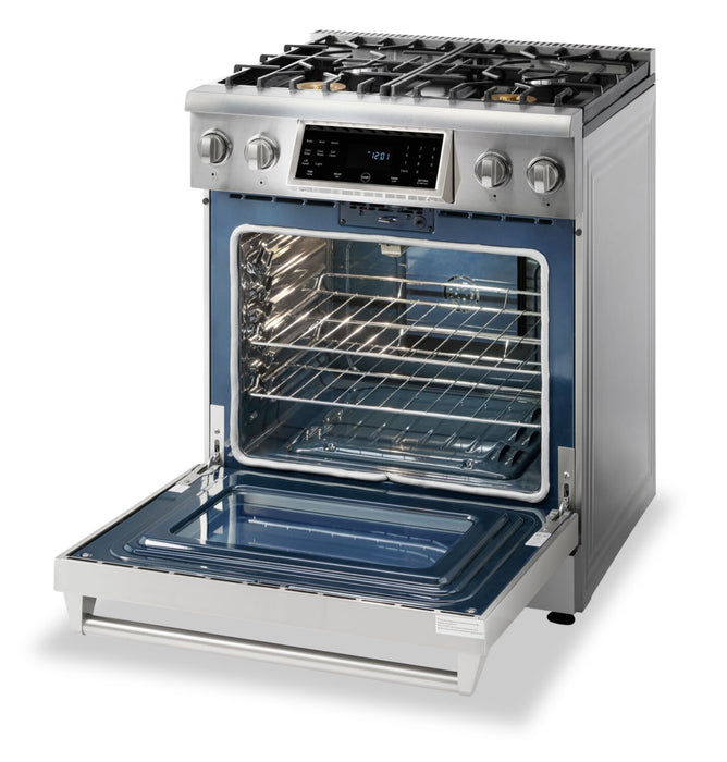 Cuisinière professionnelle à gaz Thor Kitchen de 4,55 pi³ à panneau inclinable - TRG3001