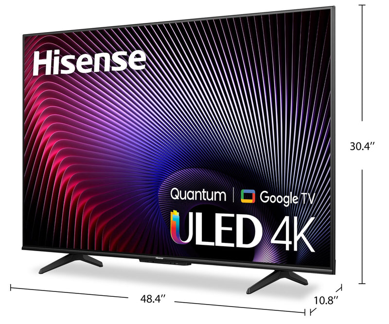  Téléviseur Hisense ULED 4K de 55 po avec boîtes quantiques et Google TVMC