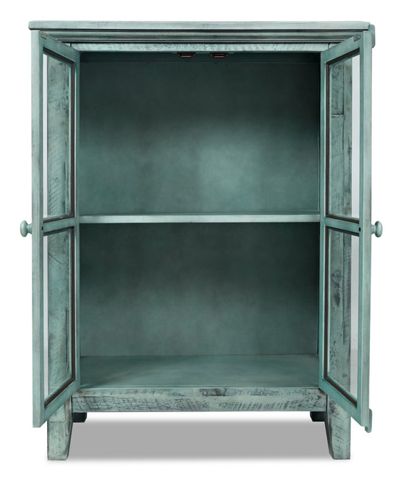 Armoire décorative Rocco de 32 po avec 2 portes - bleu antique
