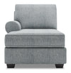 Fauteuil long de droite Roll de la collection Sofa Lab - Luna Pewter