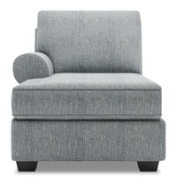  Fauteuil long de droite Roll de la collection Sofa Lab - Luna Pewter 