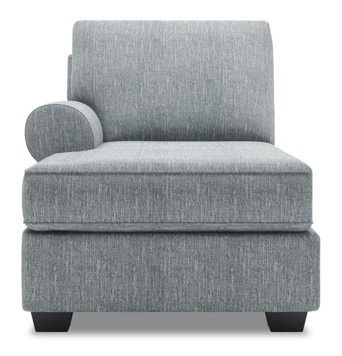 Fauteuil long de droite Roll de la collection Sofa Lab - Luna Pewter