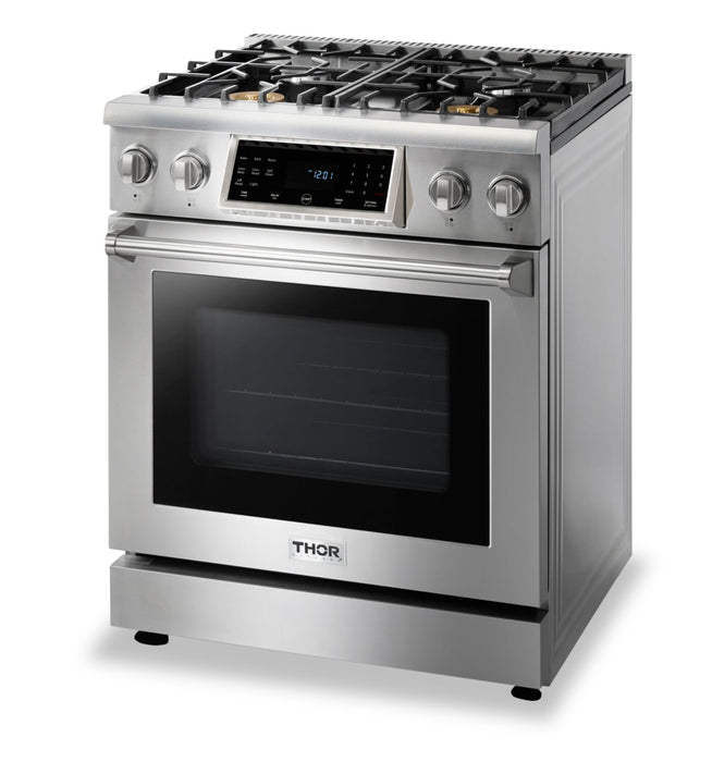 Cuisinière professionnelle à gaz Thor Kitchen de 4,55 pi³ à panneau inclinable - TRG3001