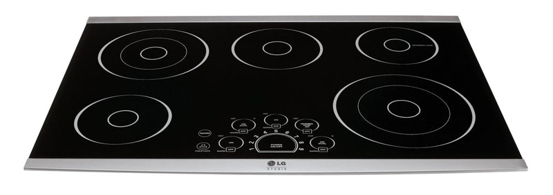 Surface de cuisson électrique LG Studio de 30 po à 5 éléments - vitrocéramique noire - LSCE305ST
