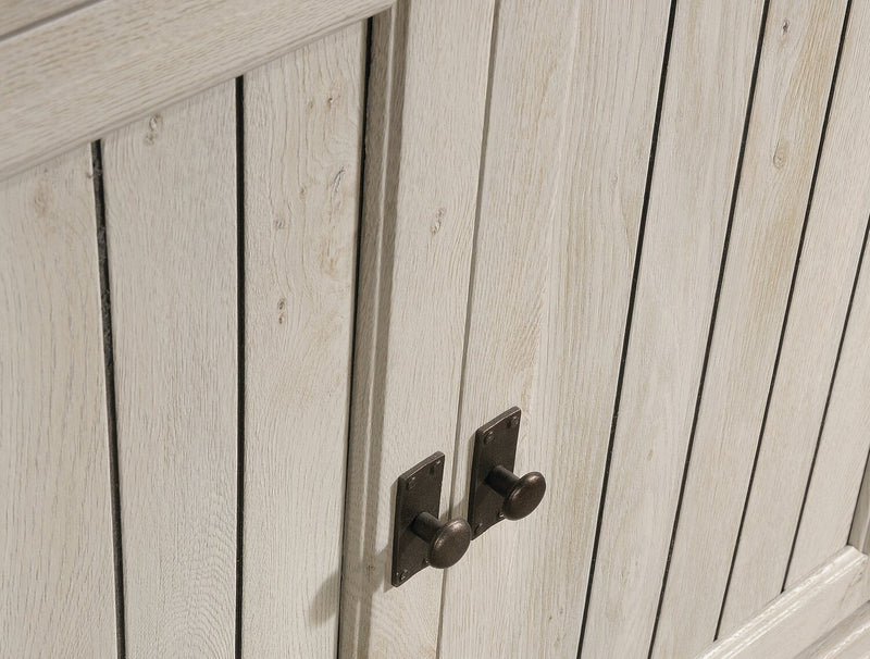 Armoire de rangement décorative Costa de 31,3 po - marron blanchi