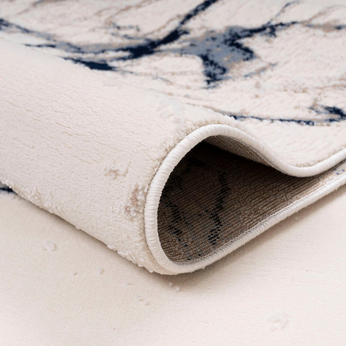 Carpette Rowann bleue - 5 pi 3 po x 7 pi 6 po