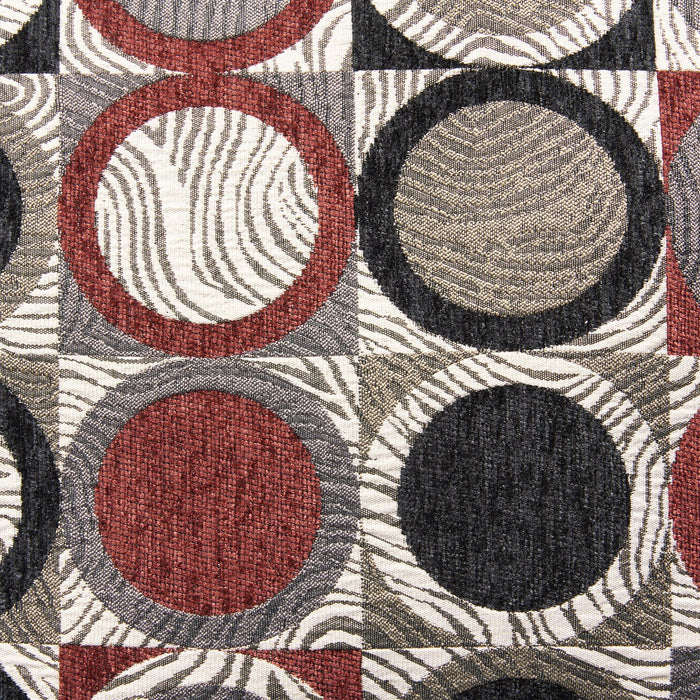 Sofa sectionnel de droite Morty 2 pièces fabriqué au Canada en tissu de chenille avec coussins décoratifs - gris