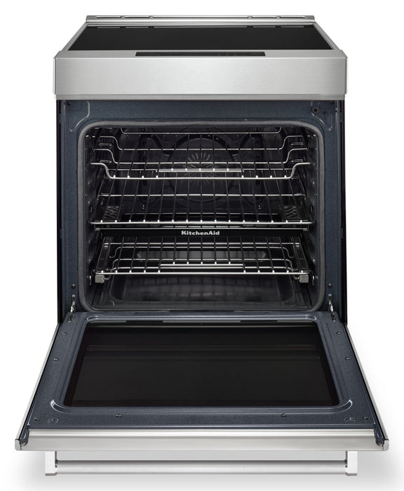 Cuisinière à induction KitchenAid de 6,4 pi³ avec friture à air et technologie AquaLiftMD - acier inoxydable - KSIS730PSS