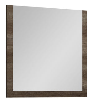 Miroir de commode de chambre à coucher Gino - fabriqué en Italie, moderne - brun