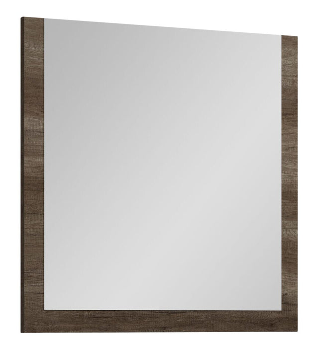 Miroir de commode de chambre à coucher Gino - fabriqué en Italie, moderne - brun