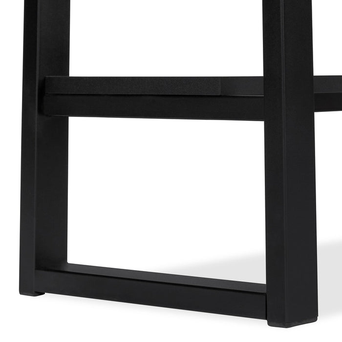 Bureau en coin Christiana de 42 po à tiroir - noir et gris